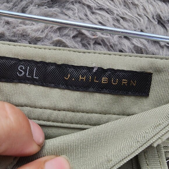 J. Hilburn Pants Mens 40x27 SLL Green Stretch Mid Rise Slim Fit *GUC* - Picture 4 of 14